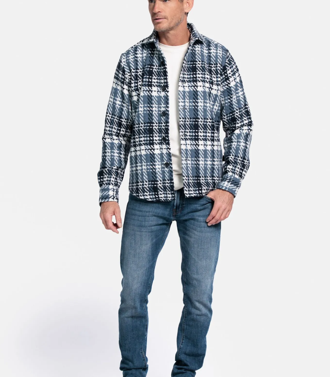 Salmari Visgraat Wolmix Overshirt -