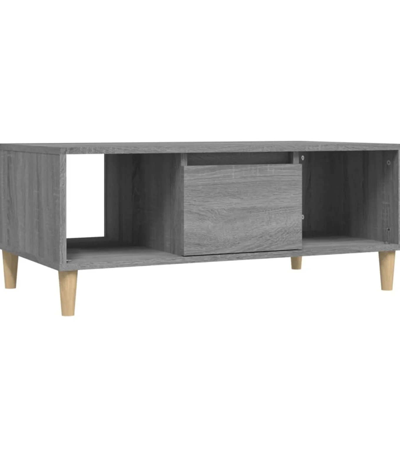Salontafel 90x50x36,5 cm bewerkt hout grijs sonoma
