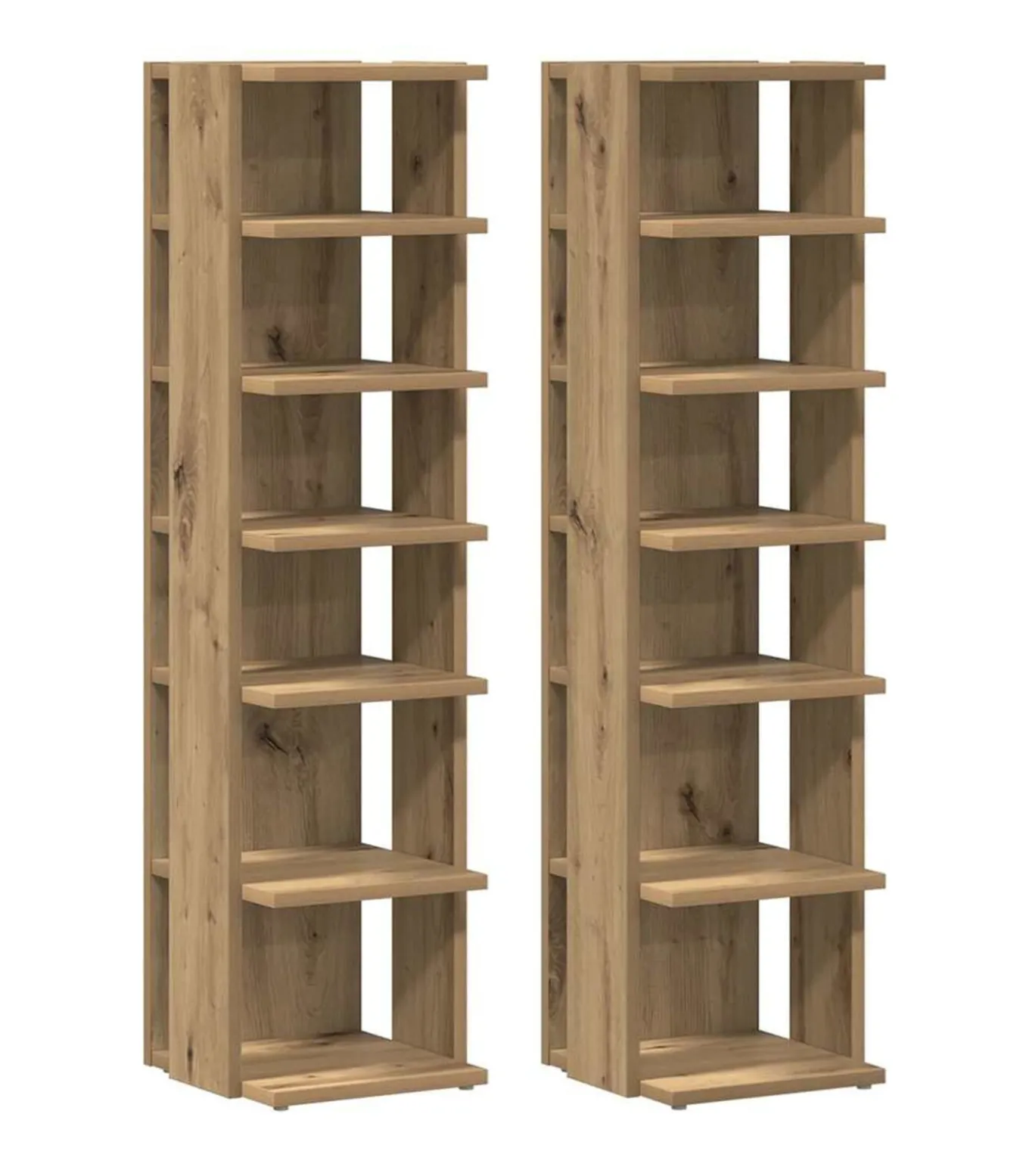 Salontafel 40x40x43 cm bewerkt hout artisanaal eikenkleurig