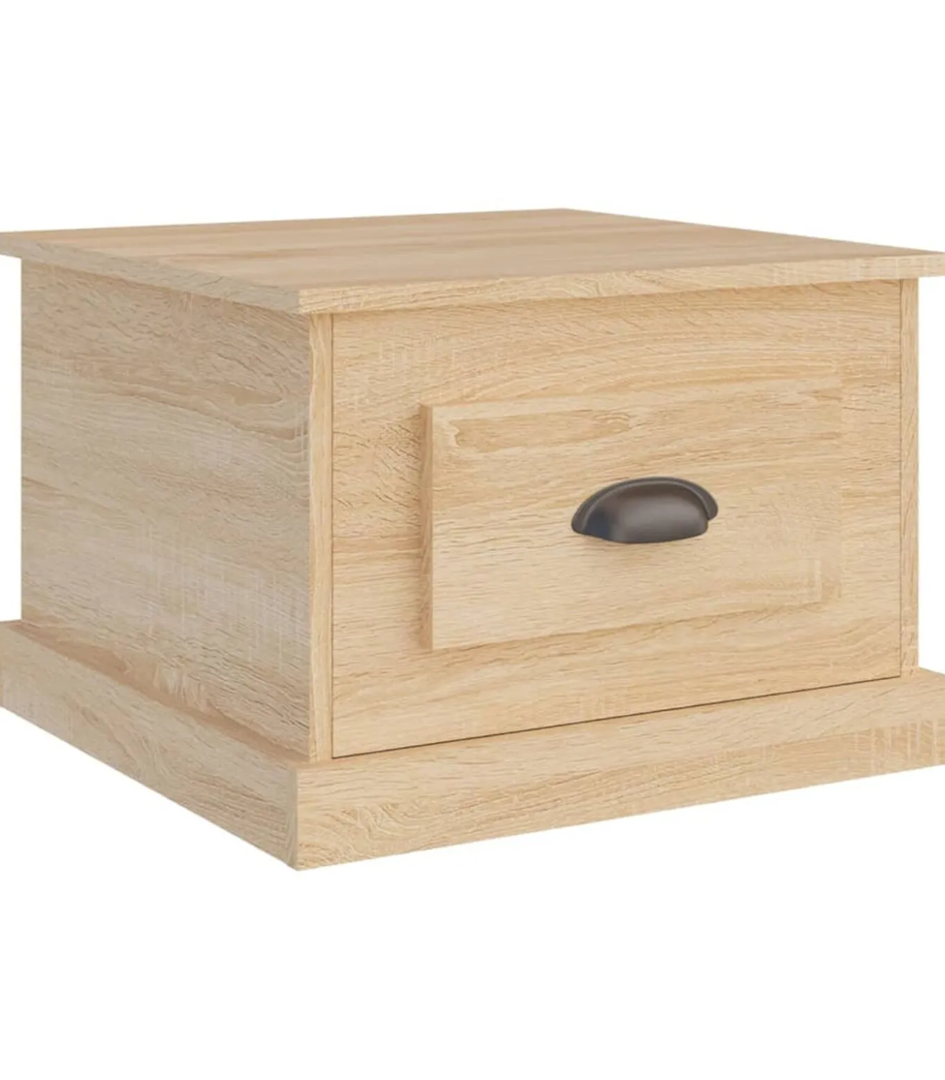 Salontafel 50x50x35 cm bewerkt hout sonoma eikenkleurig