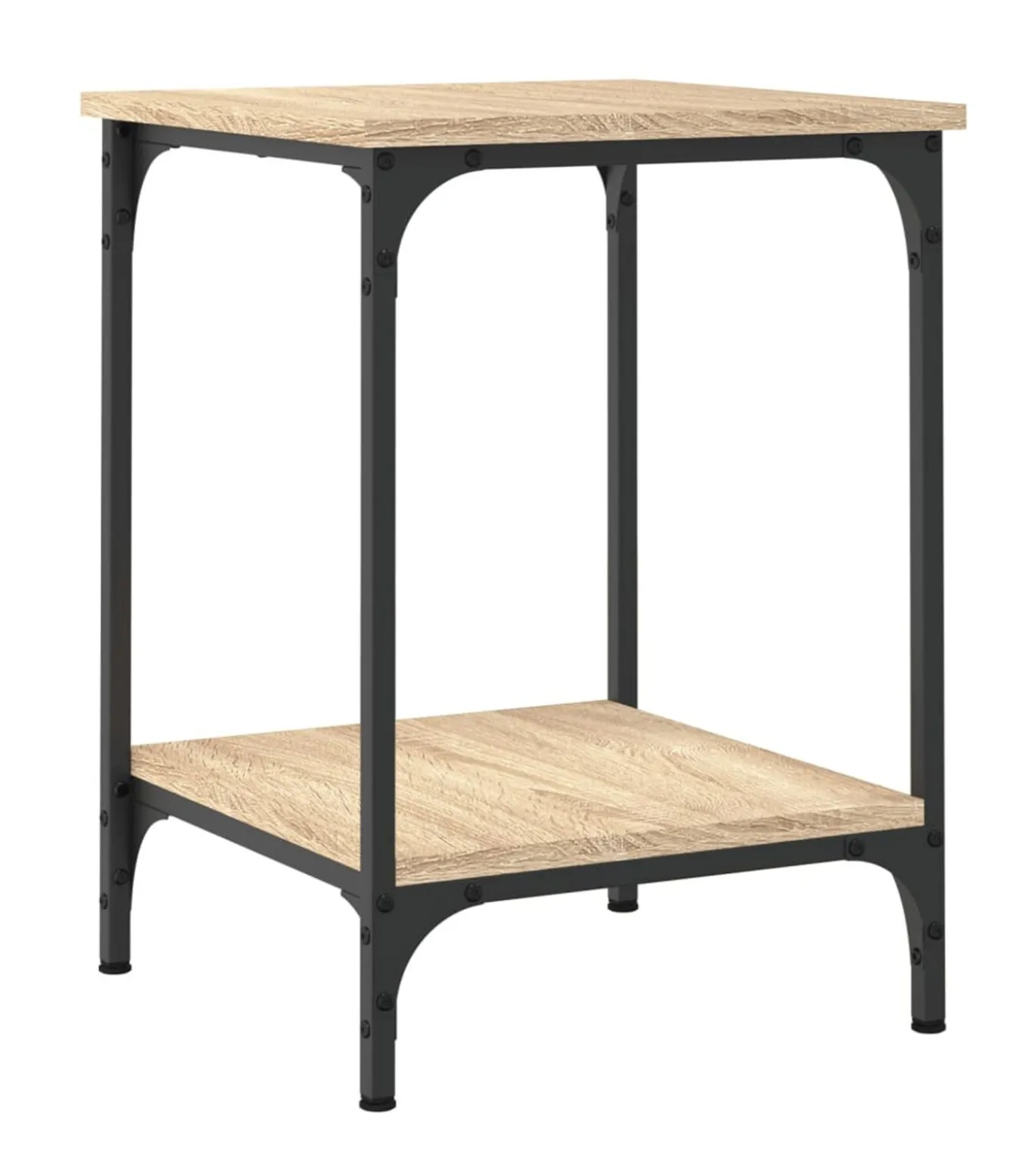 Salontafel 40x40x55 cm bewerkt hout sonoma eikenkleurig