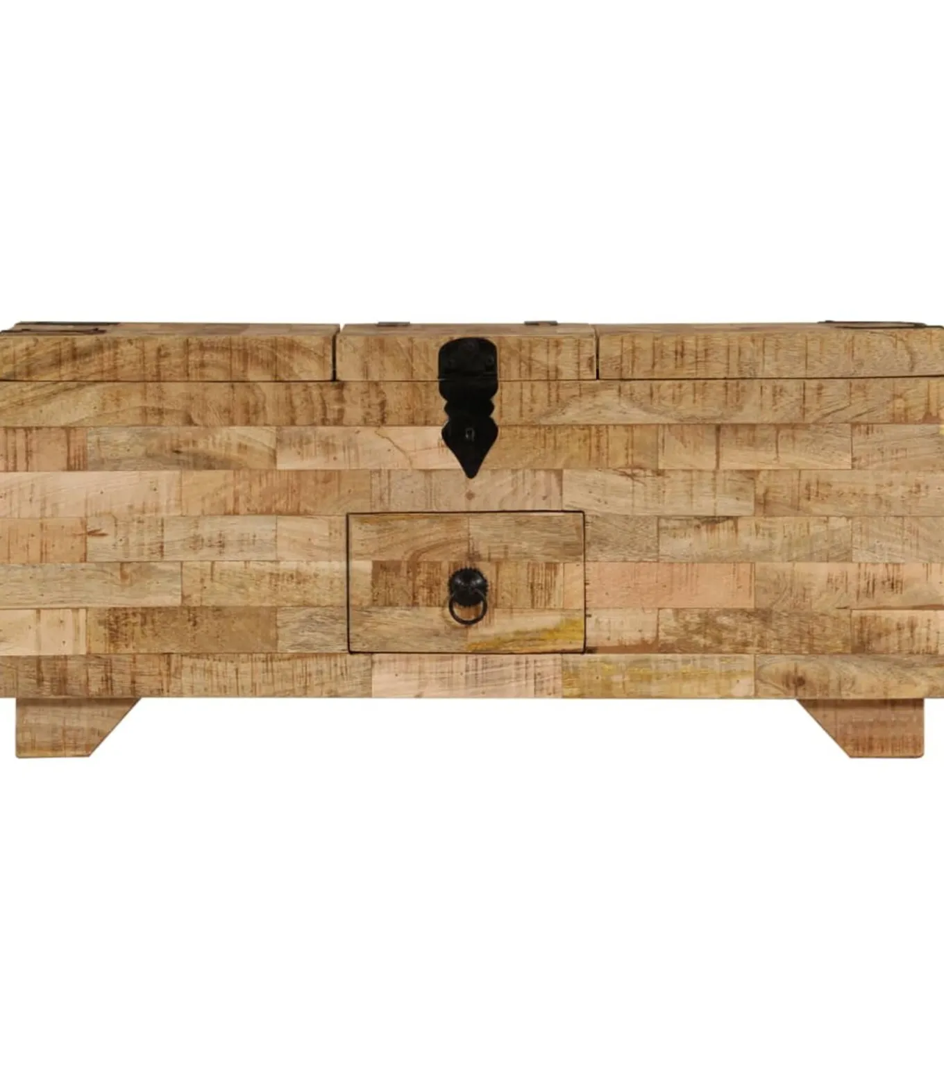 Salontafel 80x40x35 cm massief mangohout