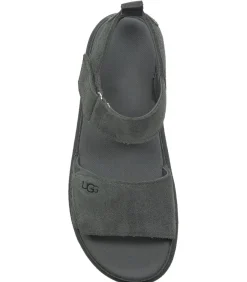 Sandalen UGG Goldenstar van grijs suède met verstelbare bandjes