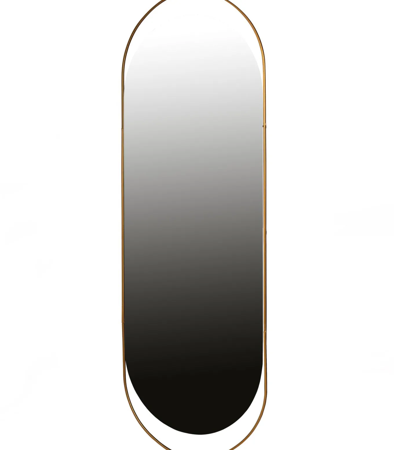 Sanou Passpiegel Ovaal XL - Ijzer - Antique Brass - 168x60x1