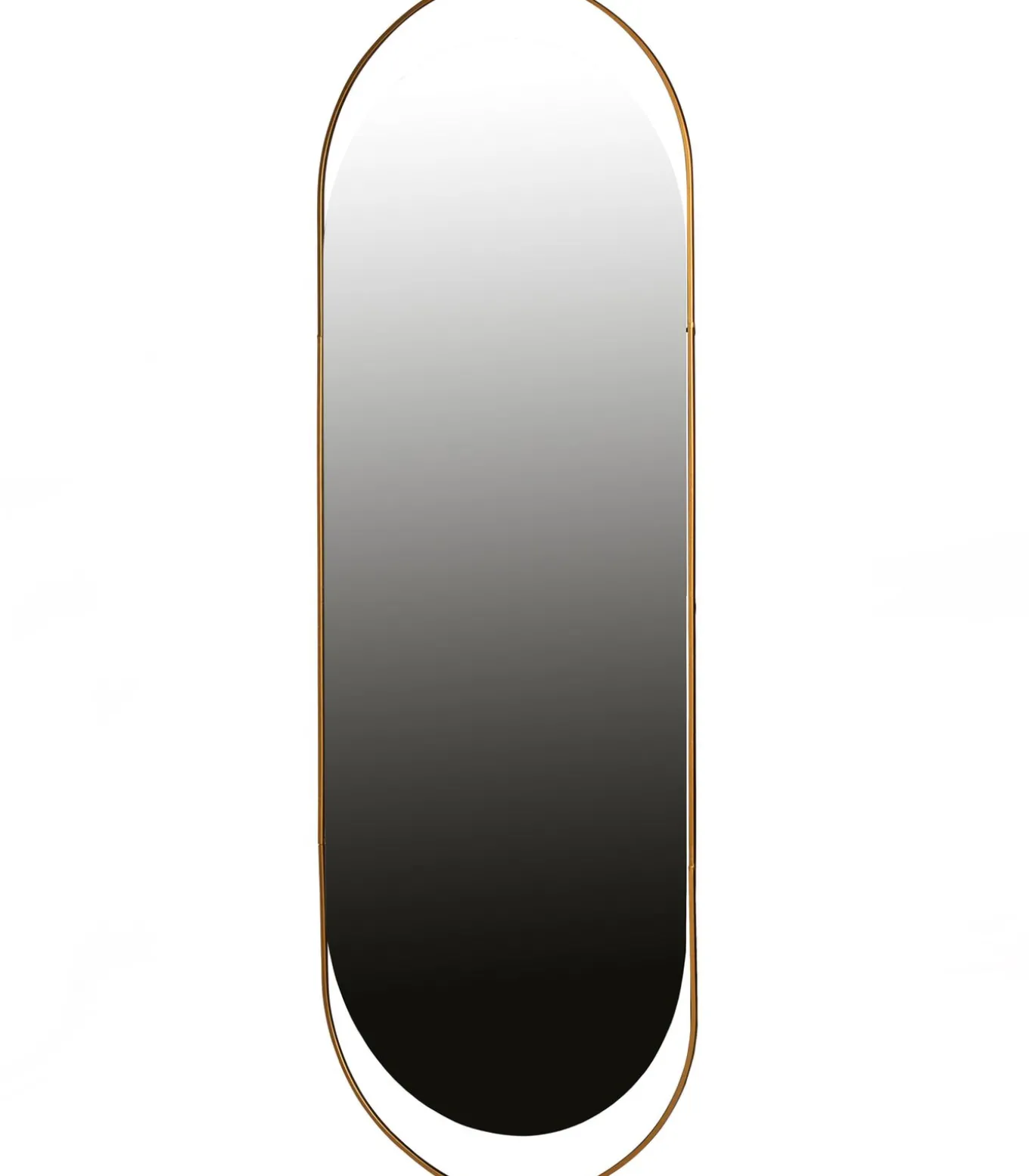 Sanou Passpiegel Ovaal XL - Ijzer - Antique Brass - 168x60x1