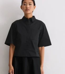 Satijnen blouse boxy