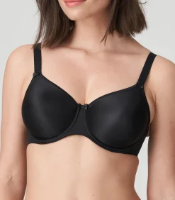 SATIN zwart volle cup bh naadloos
