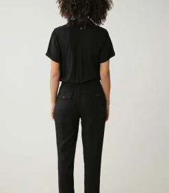 SAVANE - Damesjumpsuit met korte mouwen