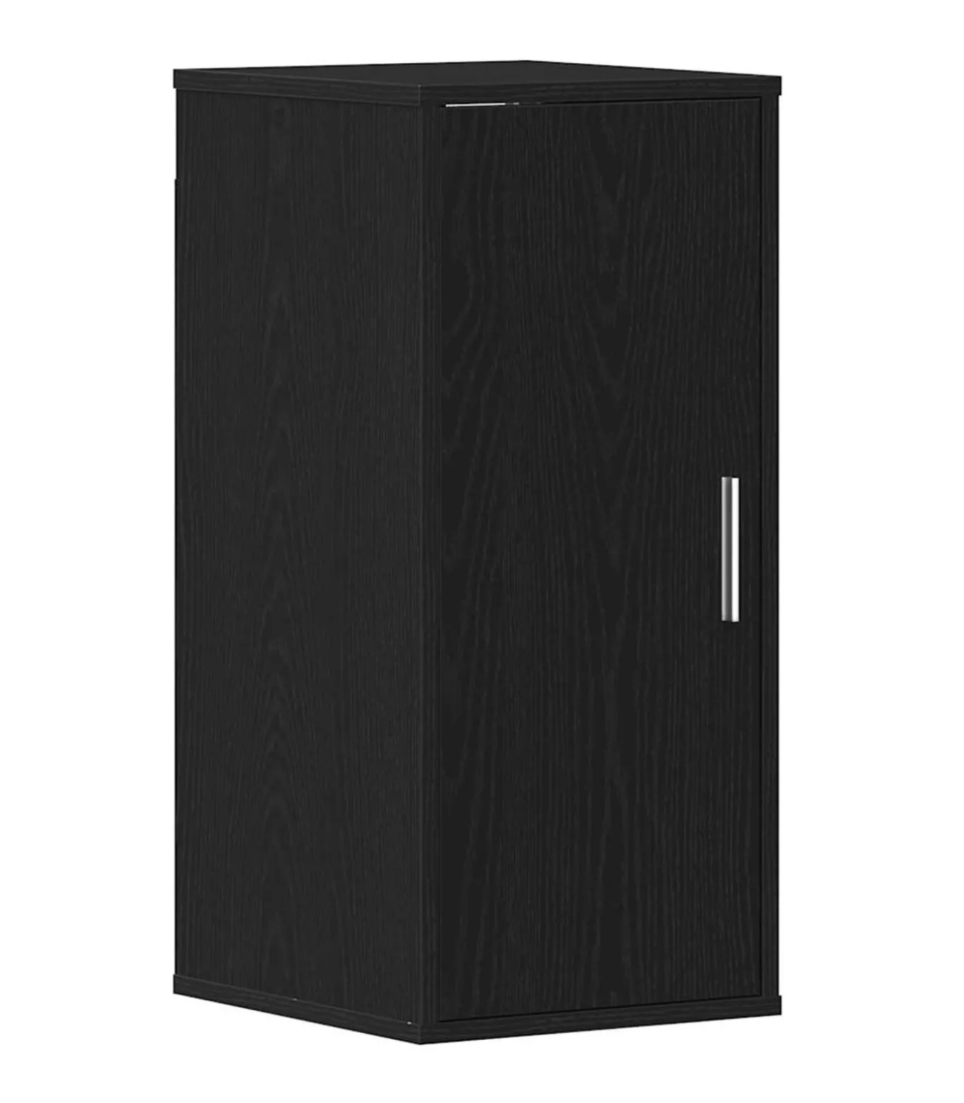 Schoenenkast 32x35x70 cm spaanplaat zwart eikenkleurig