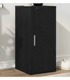 Schoenenkast 32x35x70 cm spaanplaat zwart eikenkleurig