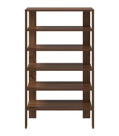 Schoenenrek 61x32x105 cm bewerkt hout bruin eikenkleur