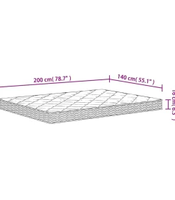 Schuimmatras middelzacht 140x200 cm