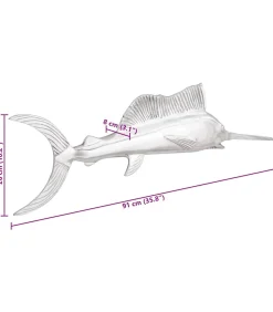 Sculptuur Zilver 91 x 8 x 26 cm Aluminium