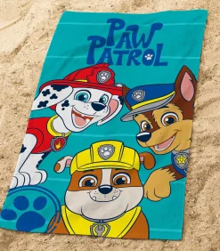 Set Badcape en Strandlaken bedrukt 100% Katoen, PAW PATROL SUMMER