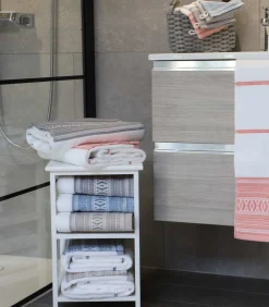 Set van 2 katoenen badstof flannels om te borduren