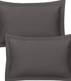 Set van 2 kussenslopen katoensatijn 50x70 cm