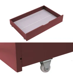 Set van 2 terracotta opbergladen voor bed