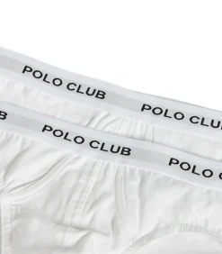 Set van twee witte slips met Polo Club-detail