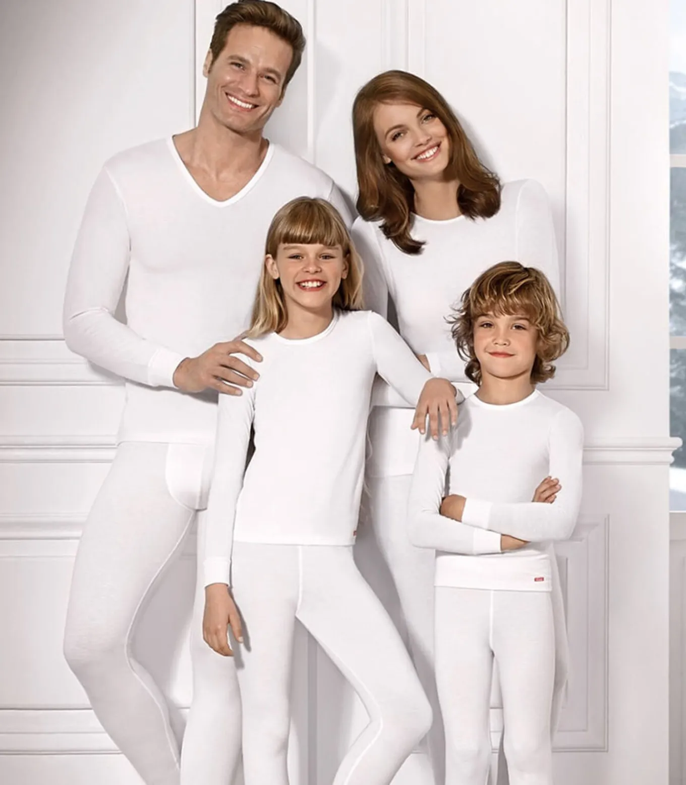 Shirt met ronde hals en lange mouwen Thermo