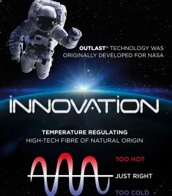 Shirt met ronde hals en lange mouw, innovatieve temperatuurregeling