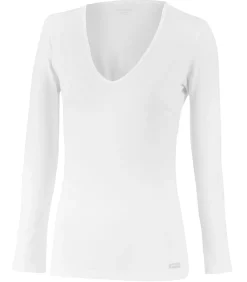 Shirt met V-hals en lange mouwen Thermo