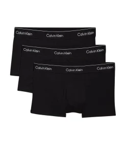 short 3 pack icon cotton stretch low rise trunks black