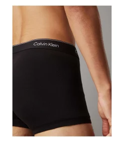 short 3 pack icon cotton stretch trunks black