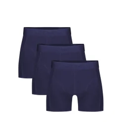 short 3 pack knitted boxershorts navy