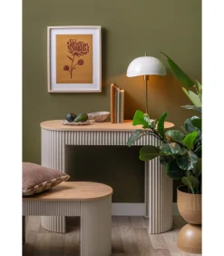 Side table Estriado - Grijs - 100x40x76.5cm