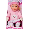 Simba babypop Laura met nachtlampje en muziek, 30cm knuffelpop