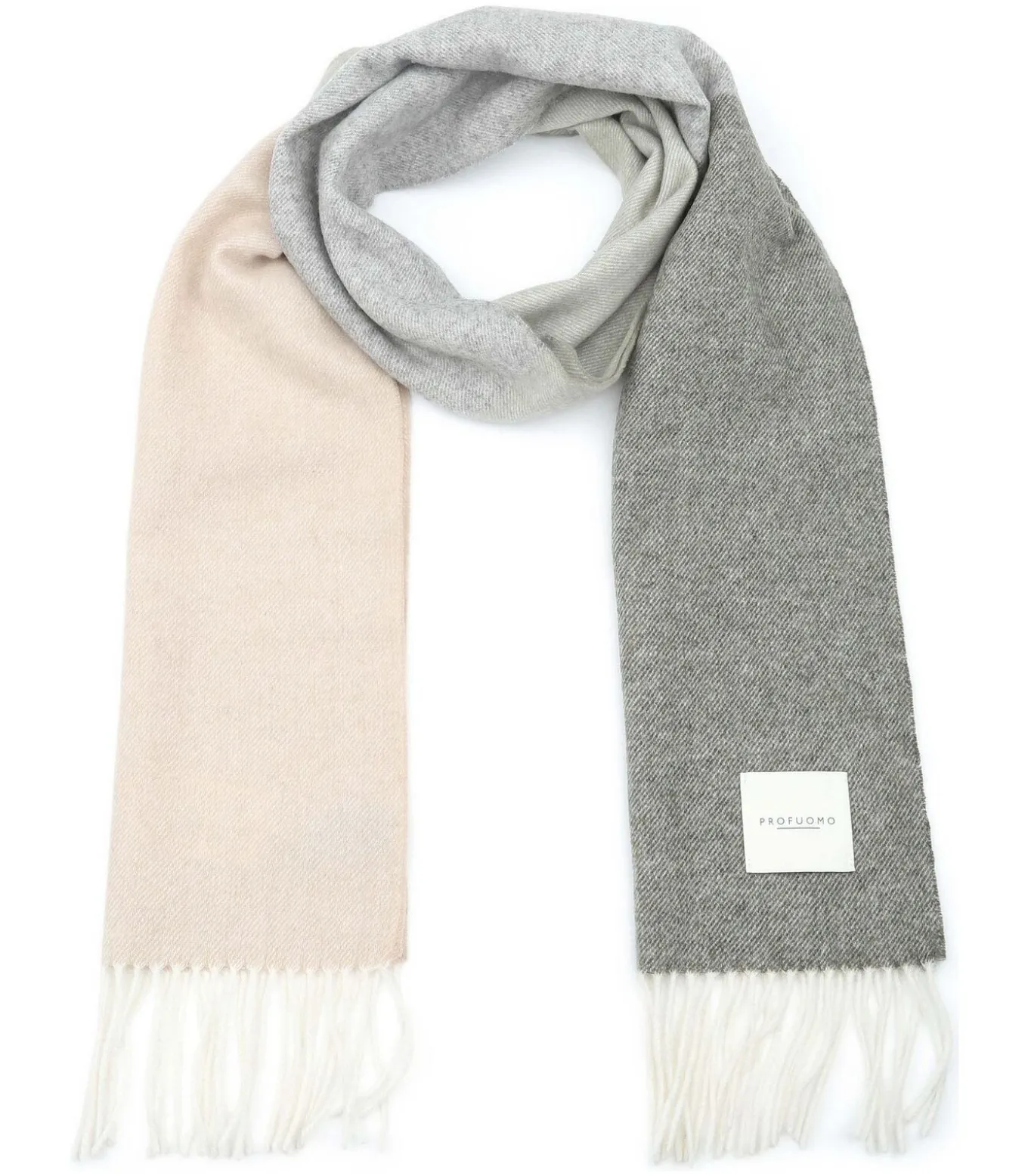 Sjaal Lamswol Groen Beige