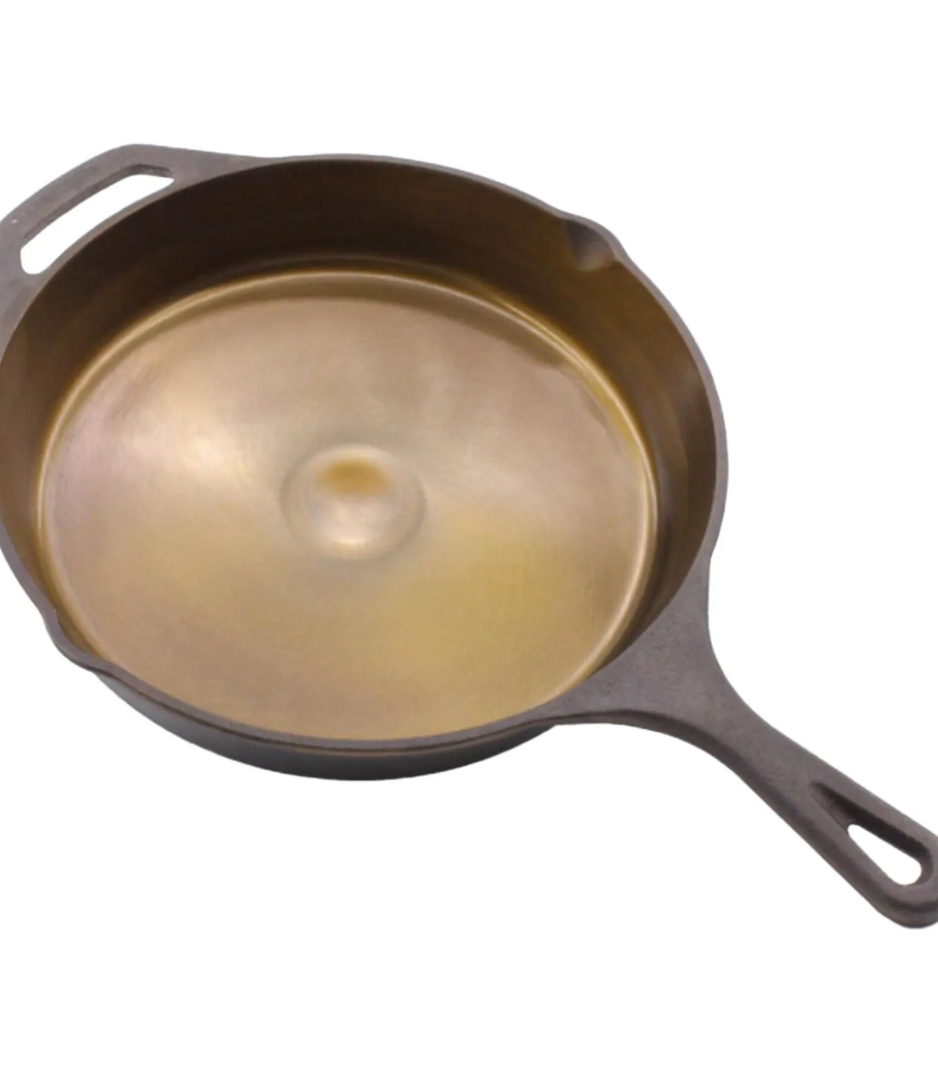 Skillet gepolijst gietijzer - koekenpan - PFAS vrij - geschikt voor alle warmtebronnen incl. BBQ en inductie