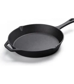 Skillet gietijzer - 30 cm - koekenpan - PFAS vrij - geschikt voor alle warmtebronnen incl. BBQ en inductie