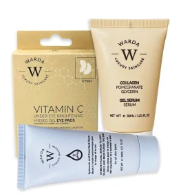 SKIN LIFTER BOOST COLLAGEN GEL SERUM 30ml+VITAMINE C ONDER-OGEN VERHELDERENDE HYDRO GEL x 3+ Hyaluronzuur Gezicht Hals Serum 30ml