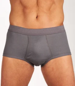 slip 2 pack 1-1 rib box grey