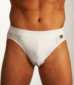 slip 2 pack authentic 4-1 rib rio briefs white