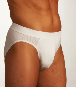 slip 2 pack authentic 4-1 rib rio briefs white