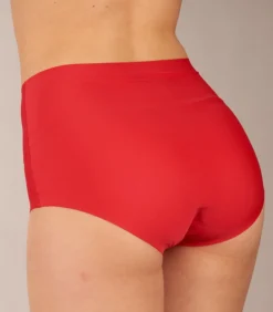slip secrets high waist brief red