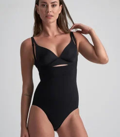 Soft Touch Seamless Bodysuit Met Open Buste