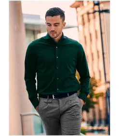 Sorona Overhemd Donkergroen