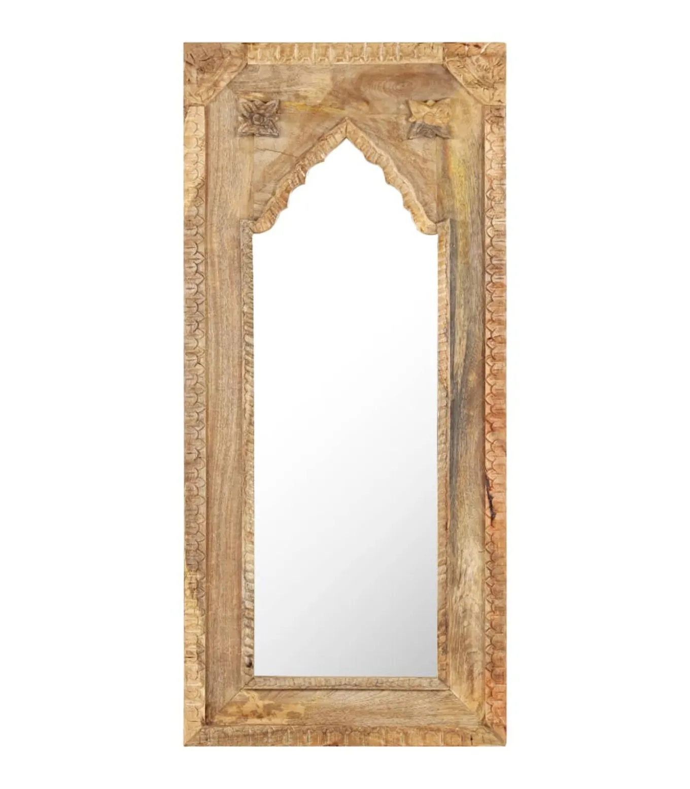 Spiegel 50x3x110 cm massief mangohout