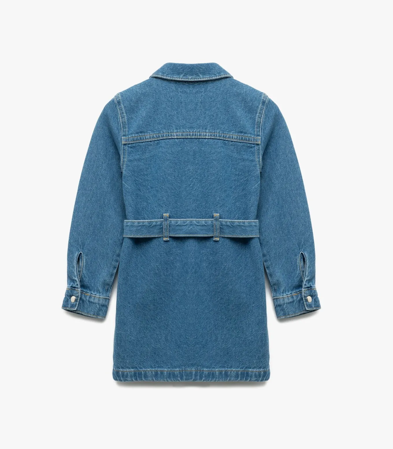 Spijkerjurk Meisjes Ceintuur Zakdetails