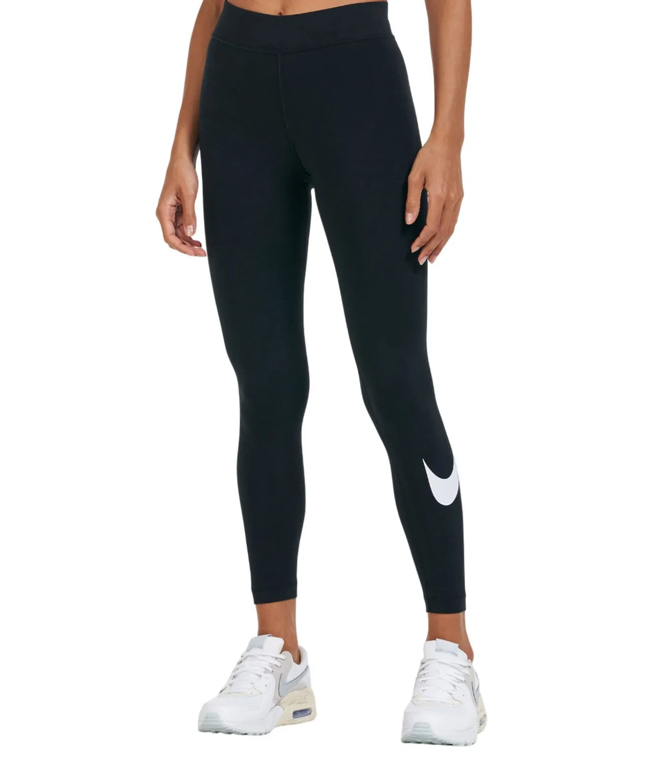 SPORTSWEAR ESSENTIAL SWOOSH - Leggings - Zwart