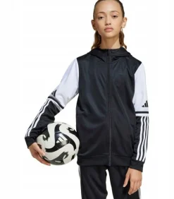 SQUADRA 25 - Trui met kap Met Volledige Ritssluiting - Wit