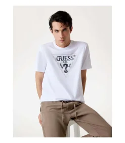 Ss Cn Guess Triangle Tee