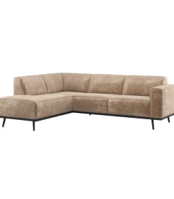 Statement Hoekbank Links - Chenille - Velvet Taupe