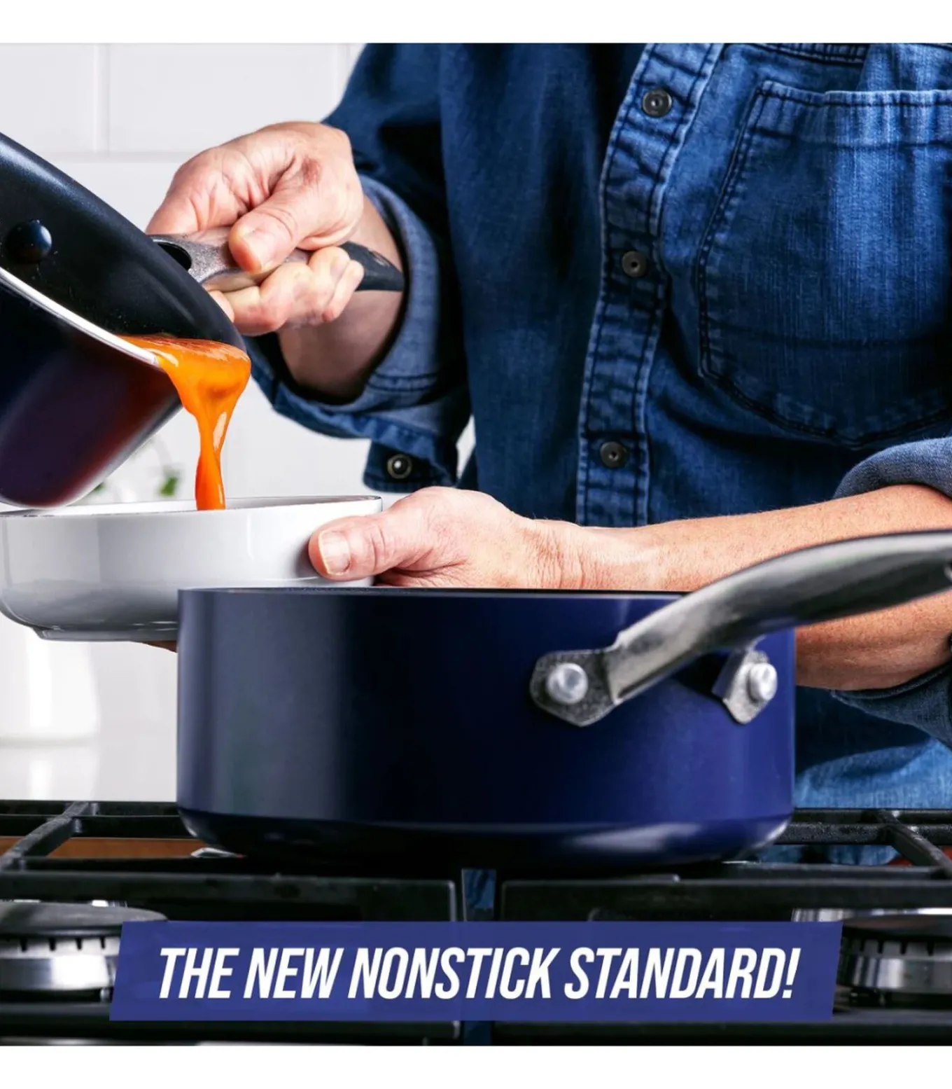 Steelpannenset - ø 15 en ø 18 cm - Keramische anti-aanbaklaag