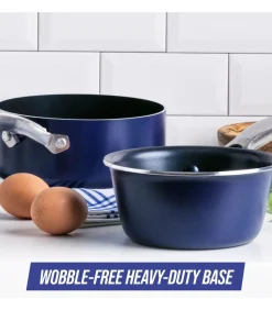 Steelpannenset - ø 15 en ø 18 cm - Keramische anti-aanbaklaag