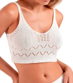 Strand gehaakte top en slip rokje Total Look