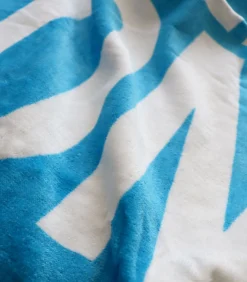 Strandlaken met fluwelen opdruk 100% katoen, OM ALLEZ